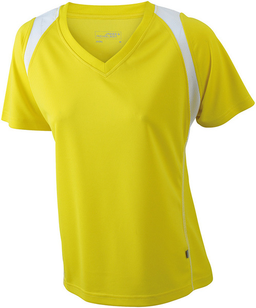 Damen Laufshirt mit V-Ausschnitt (Productno.: D-JN396)